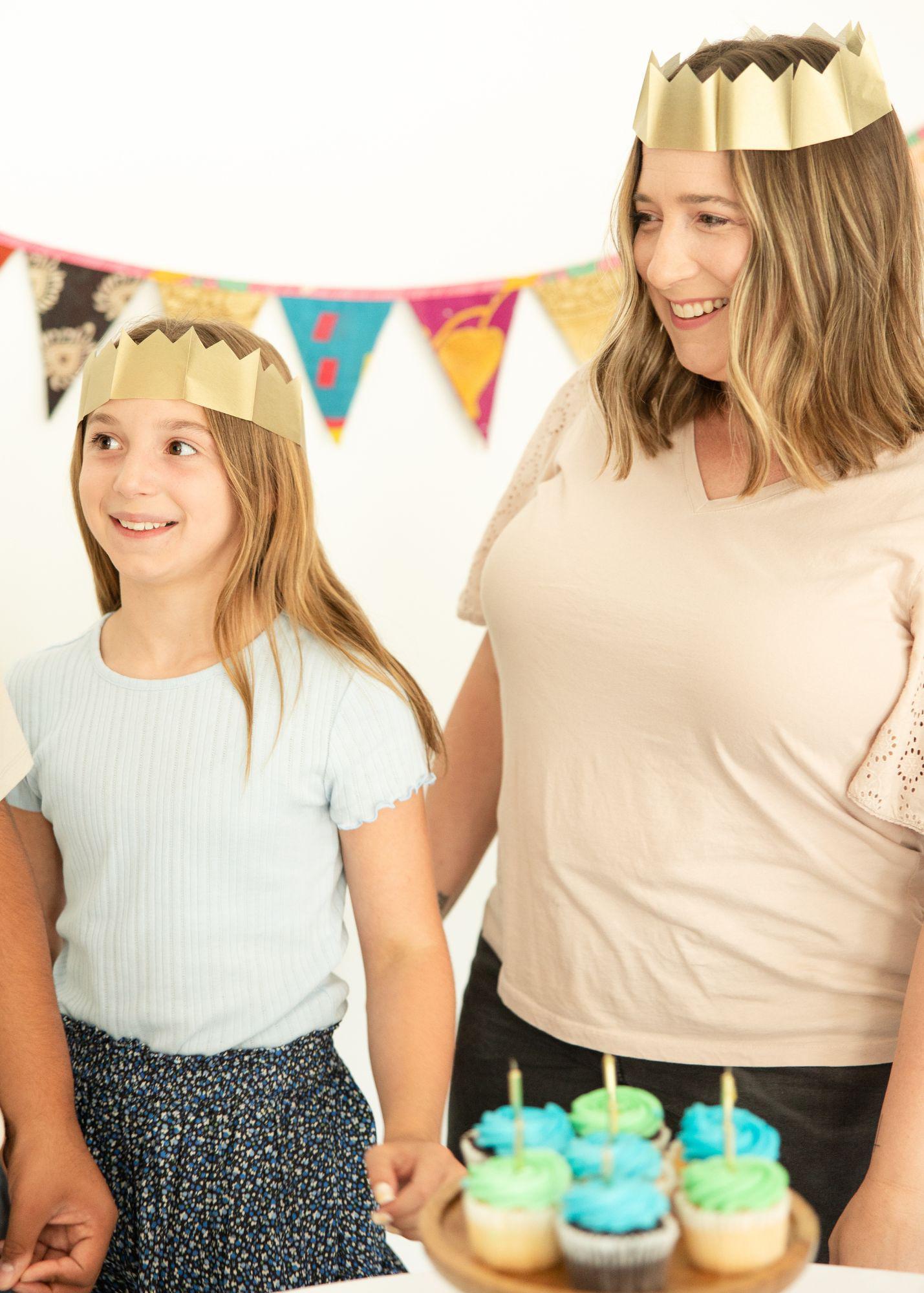 Gold Metallic Paper Crowns - Mercy House Global