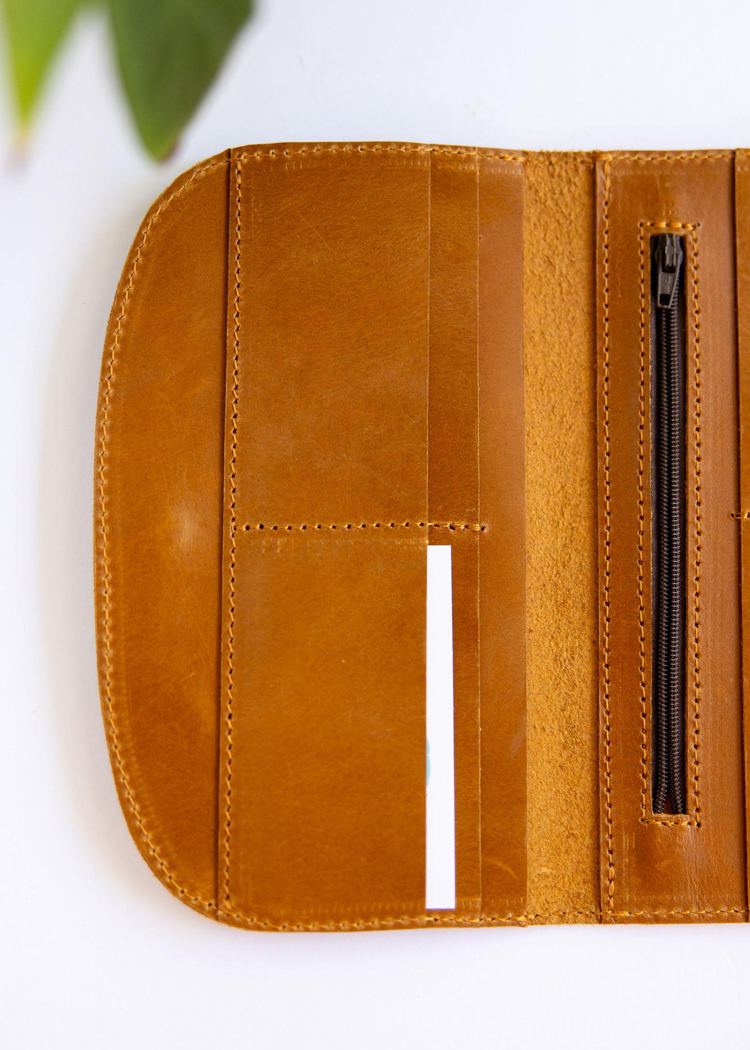 Curved Leather Wallet - Mercy House Global