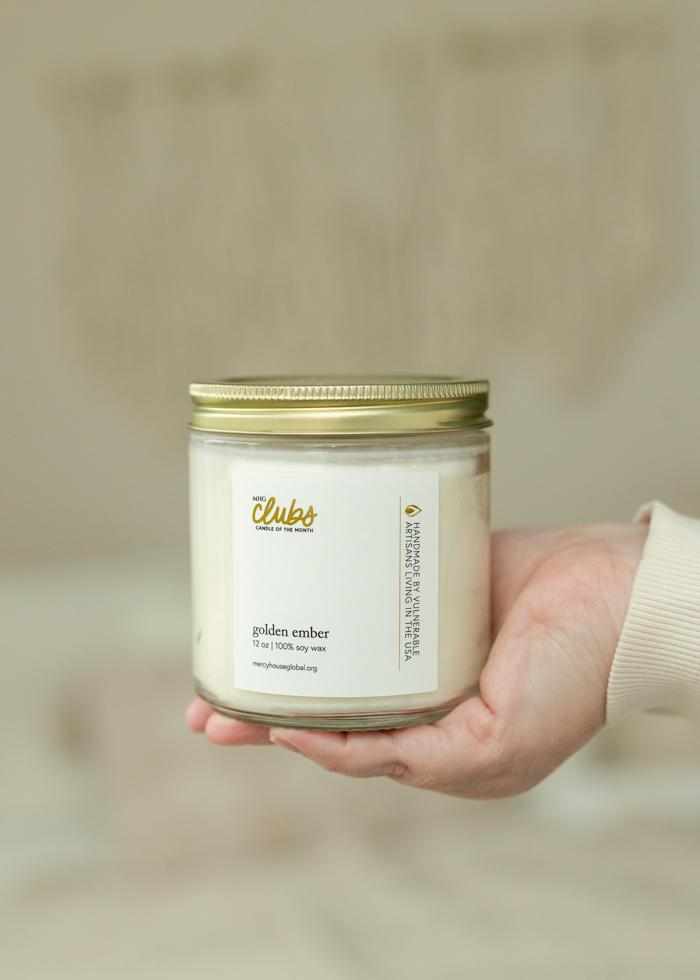 Golden Ember 12 oz Candle - Mercy House Global
