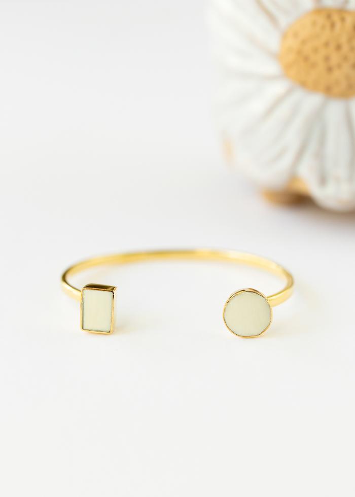 White Horn Cuff Bracelet - Mercy House Global