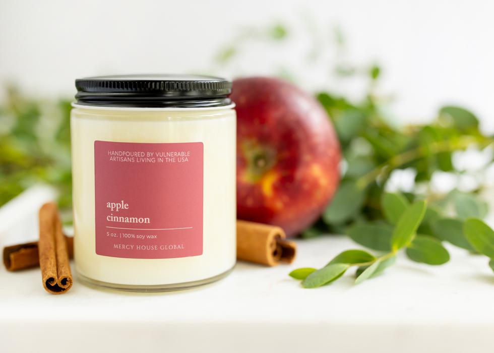 Apple Cinnamon Candle | 5 oz Glass Jar