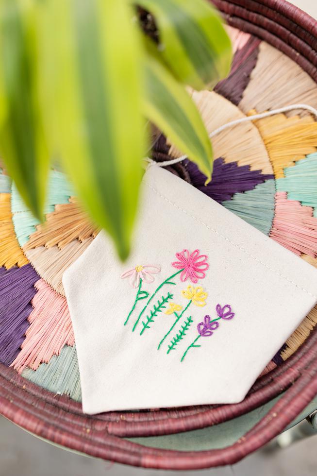 Bloom Hand-Embroidered Pennant