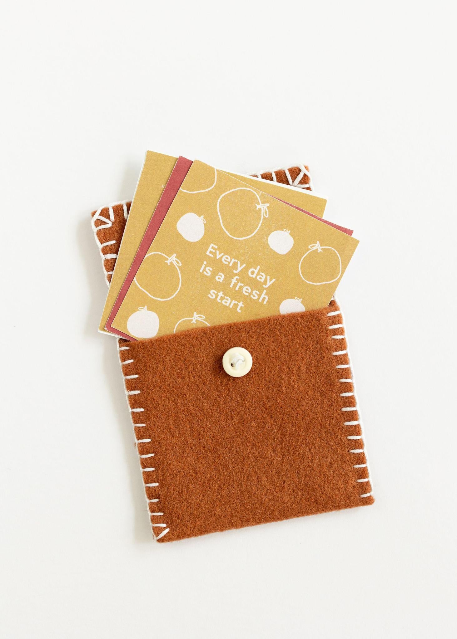 Felt Envelope + Mini Inspirational Cards
