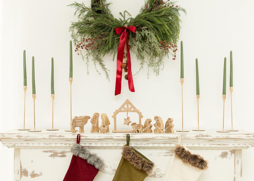 Hand-Carved Mango Wood Nativity | 10 pieces