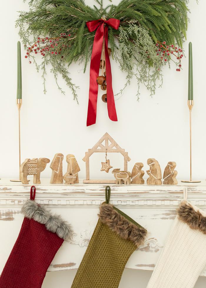 Hand-Carved Mango Wood Nativity | 10 pieces