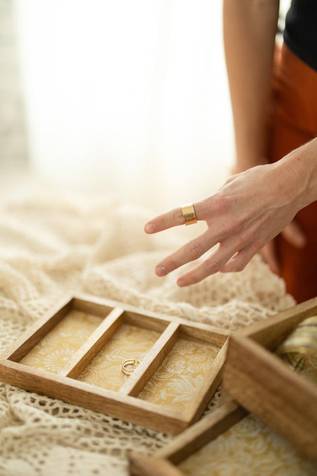Hammered Brass Ring