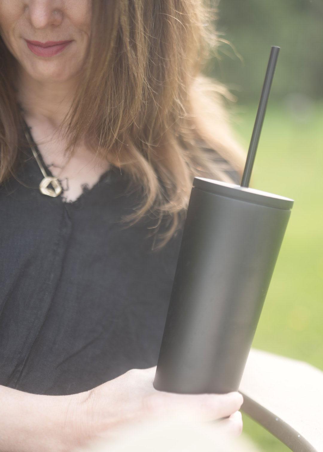 24 oz Classic Black Tumbler - Mercy House Global