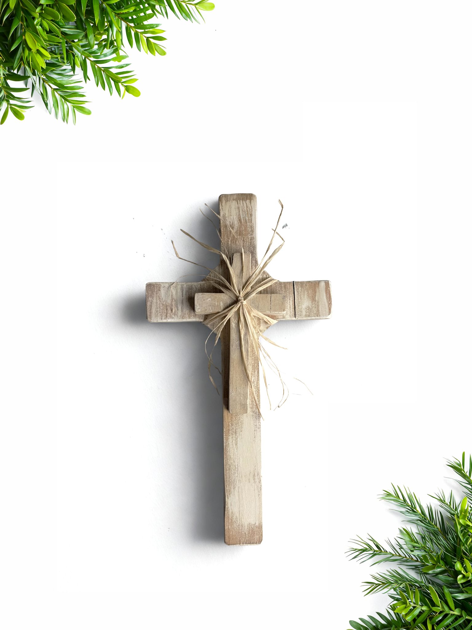 Double-Stack Wooden Cross - Mercy House Global