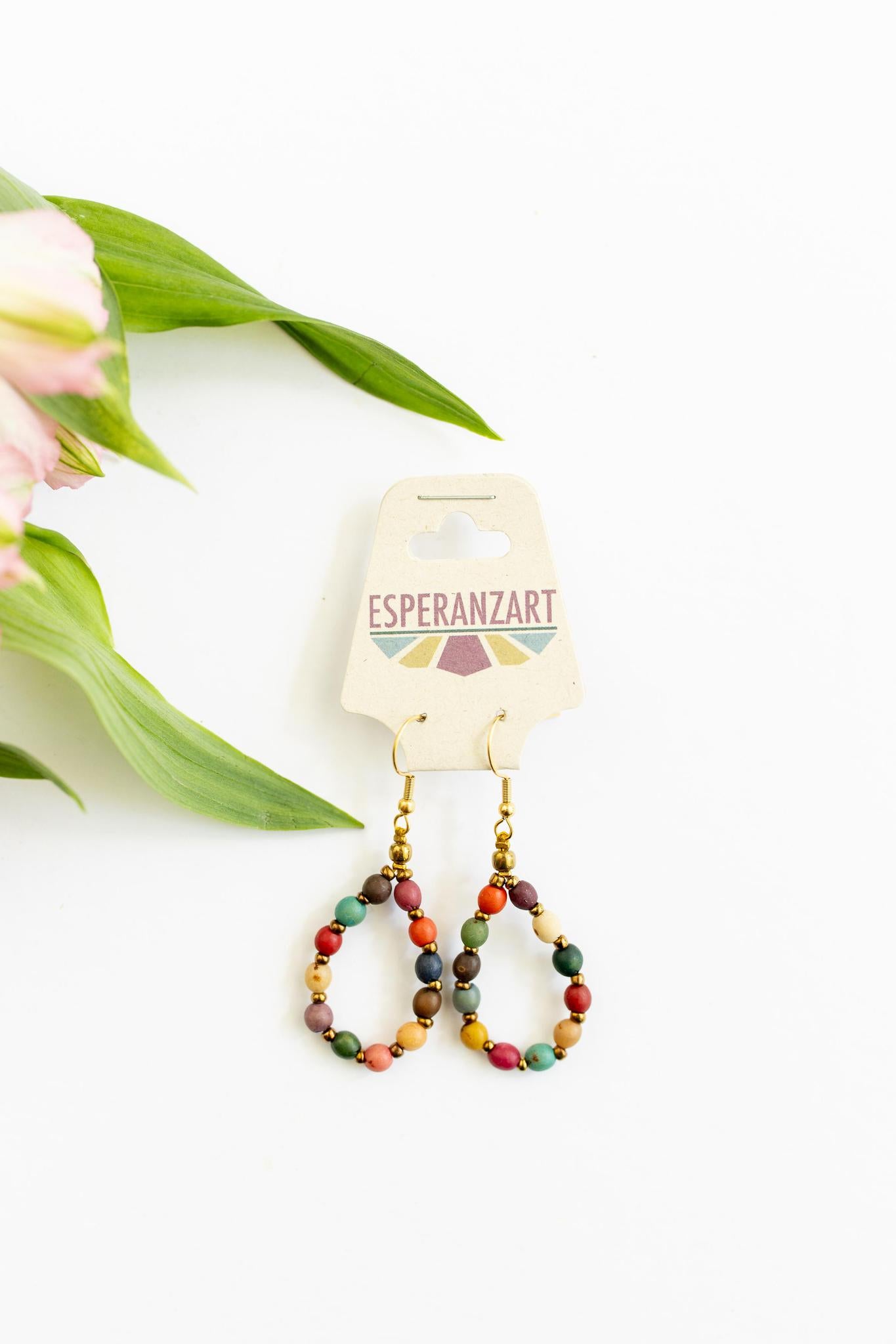 Terra Tones Beaded Drop