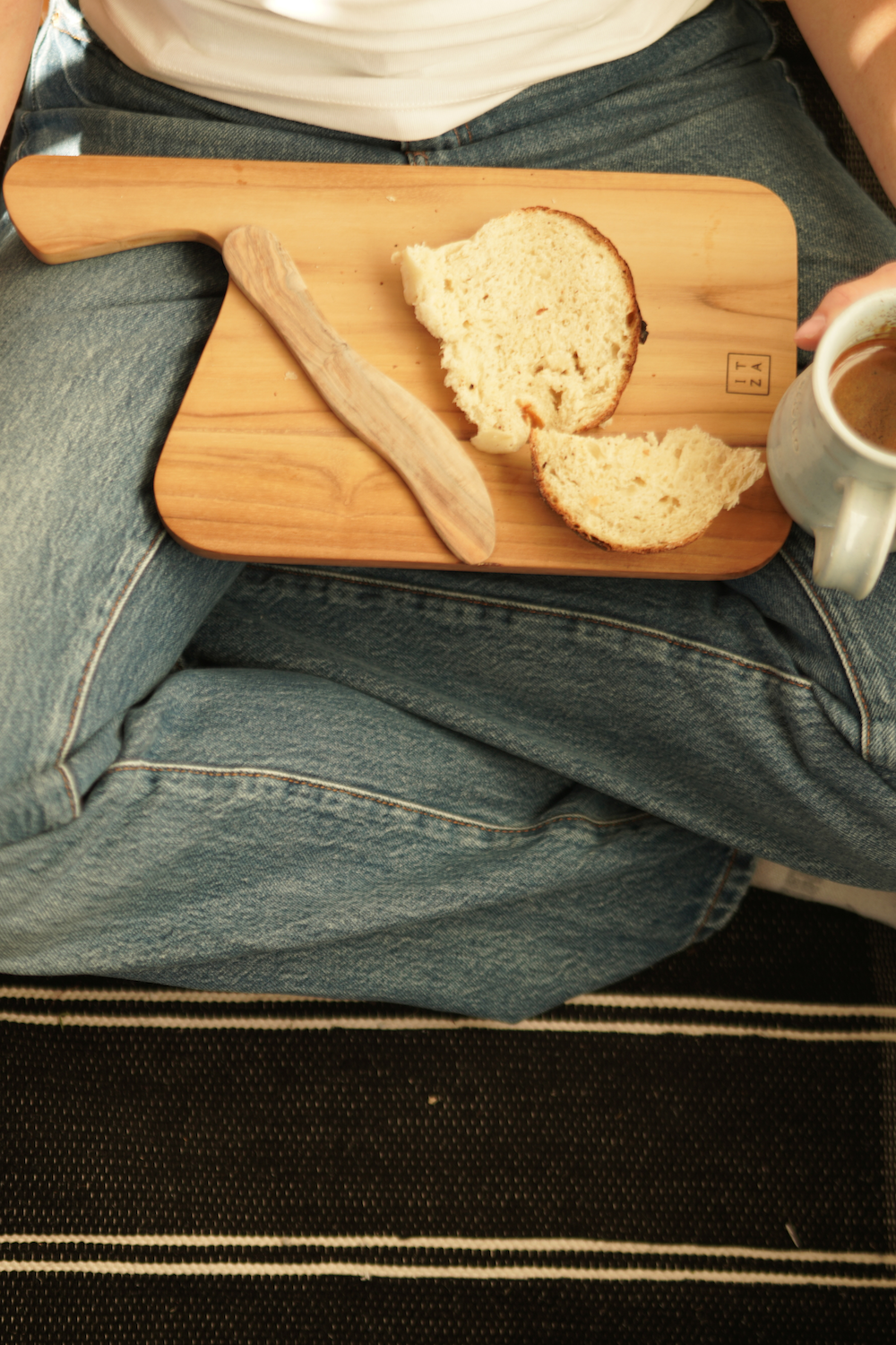 Cream and Black Miujiza Rug | 2' x 3' - Mercy House Global