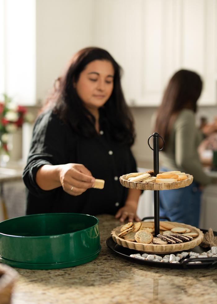 Hand-carved Tiered Wooden Tray - Mercy House Global