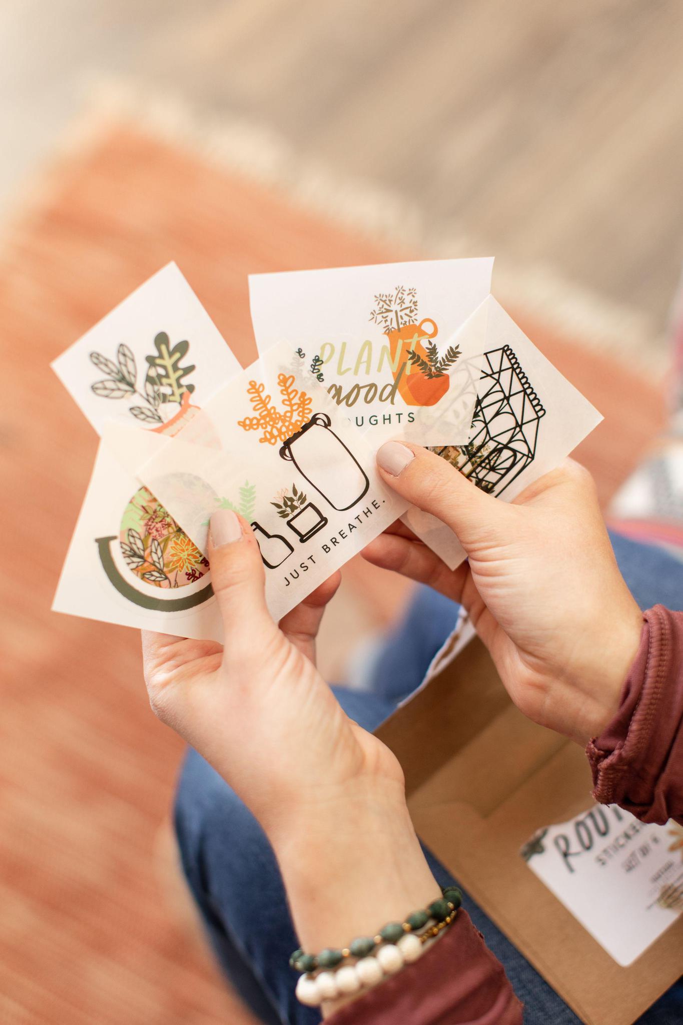 Floral Globe Sticker - Mercy House Global