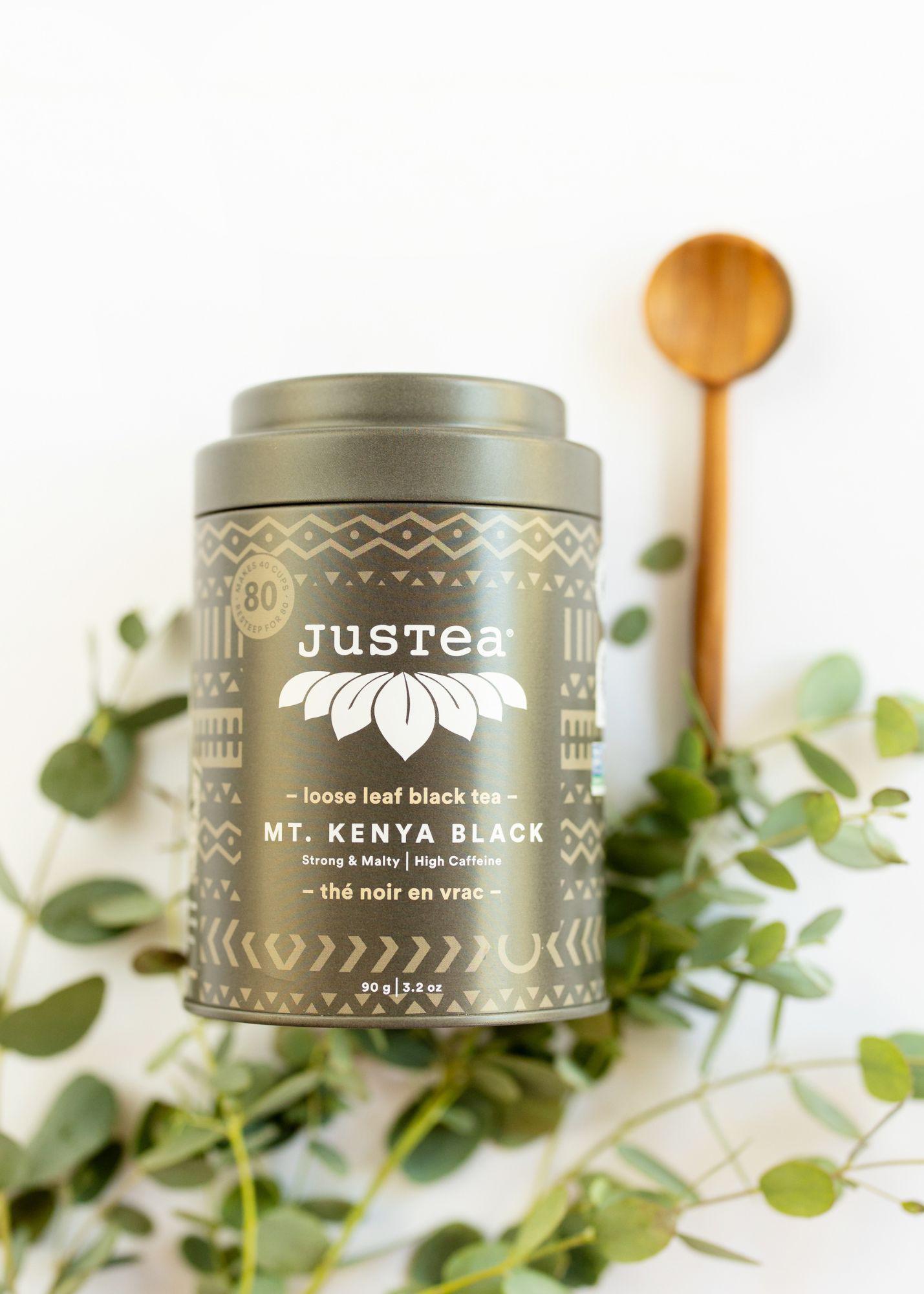 Mt. Kenya Black Loose Tea Tin + Spoon