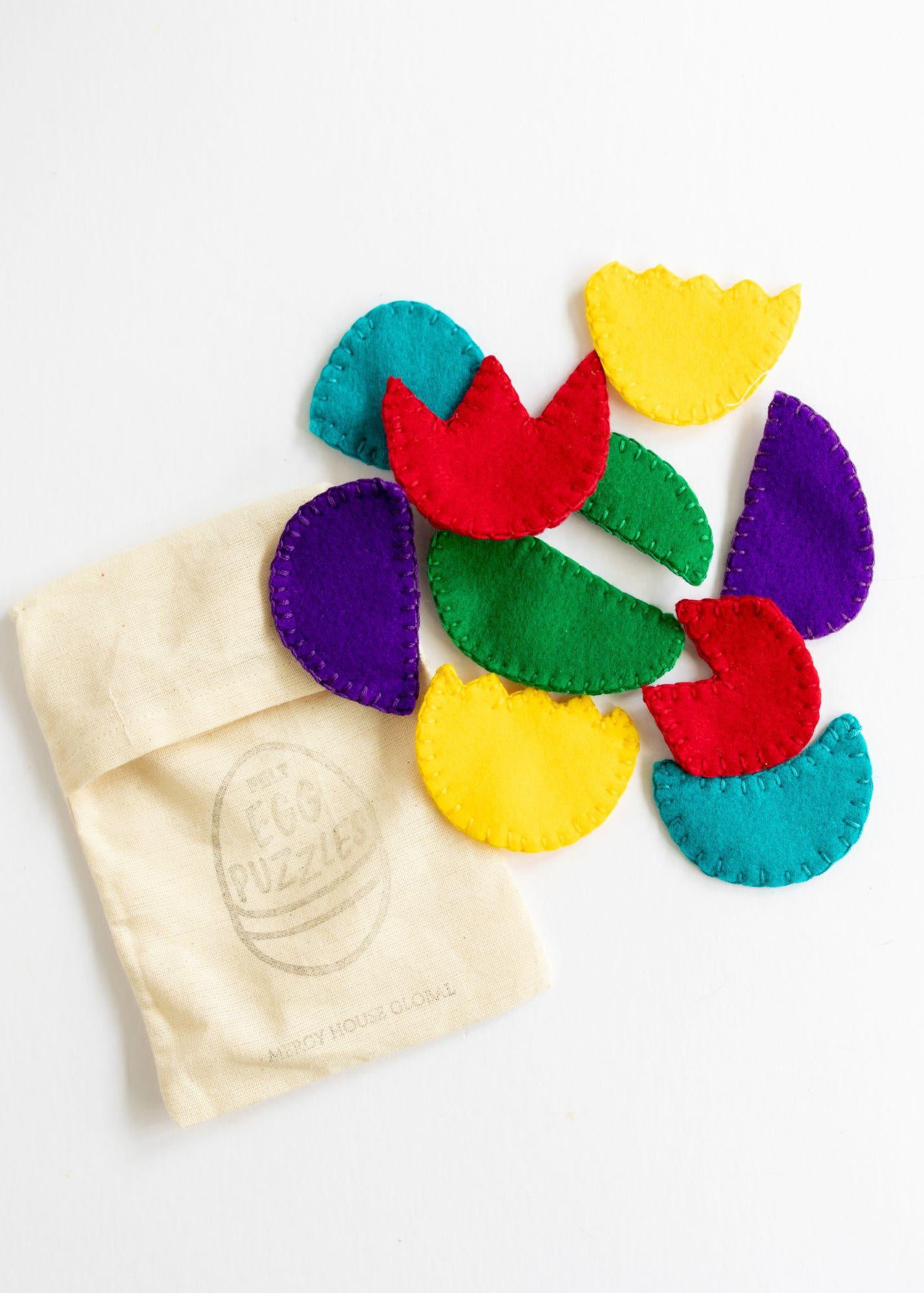 Felt Puzzle Eggs | 5 Pack Assorted