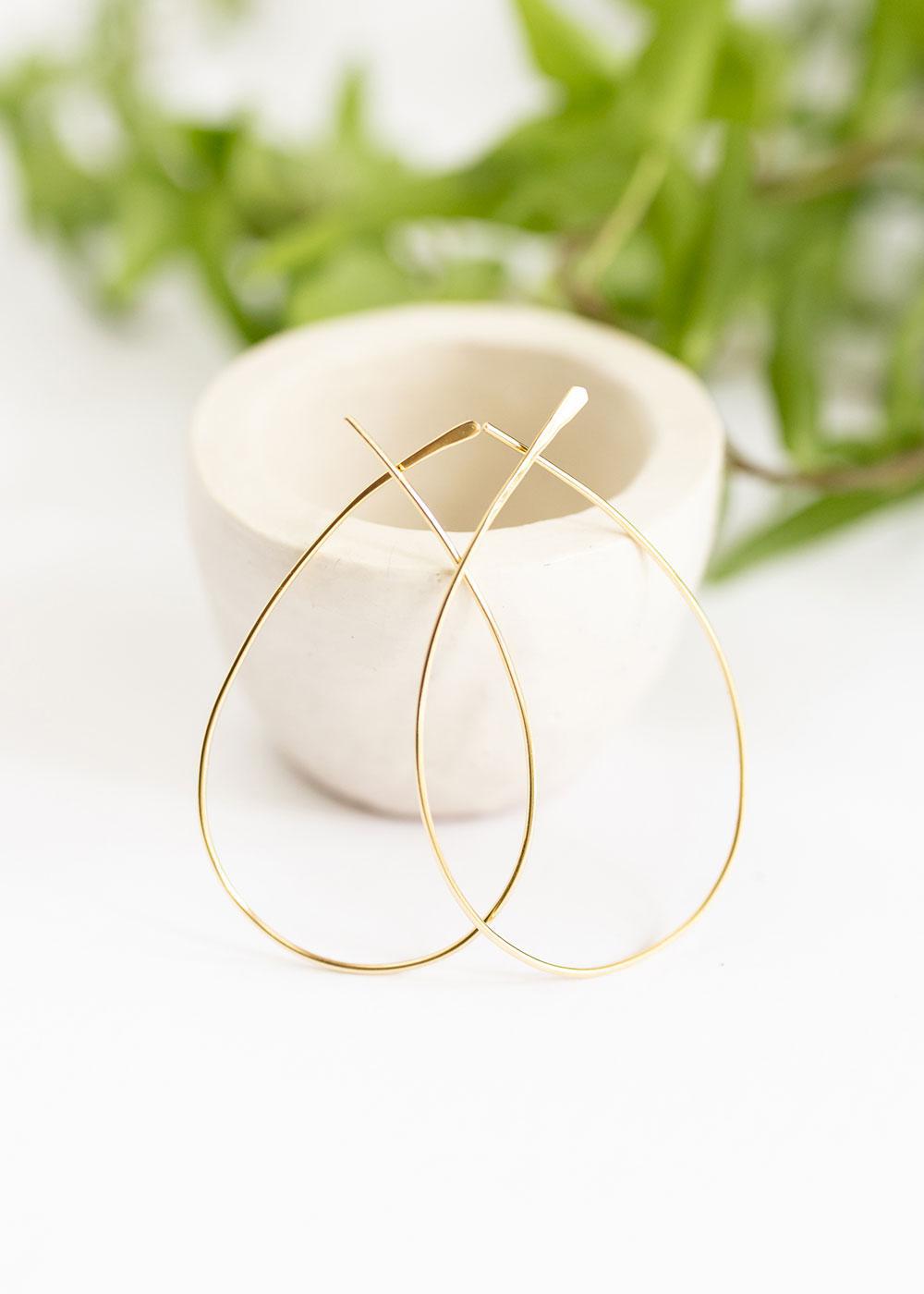 Wishbone Hoop Earrings