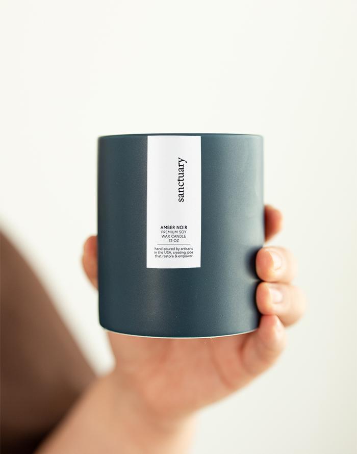 Sanctuary Candle | 12 oz Ceramic Tumbler