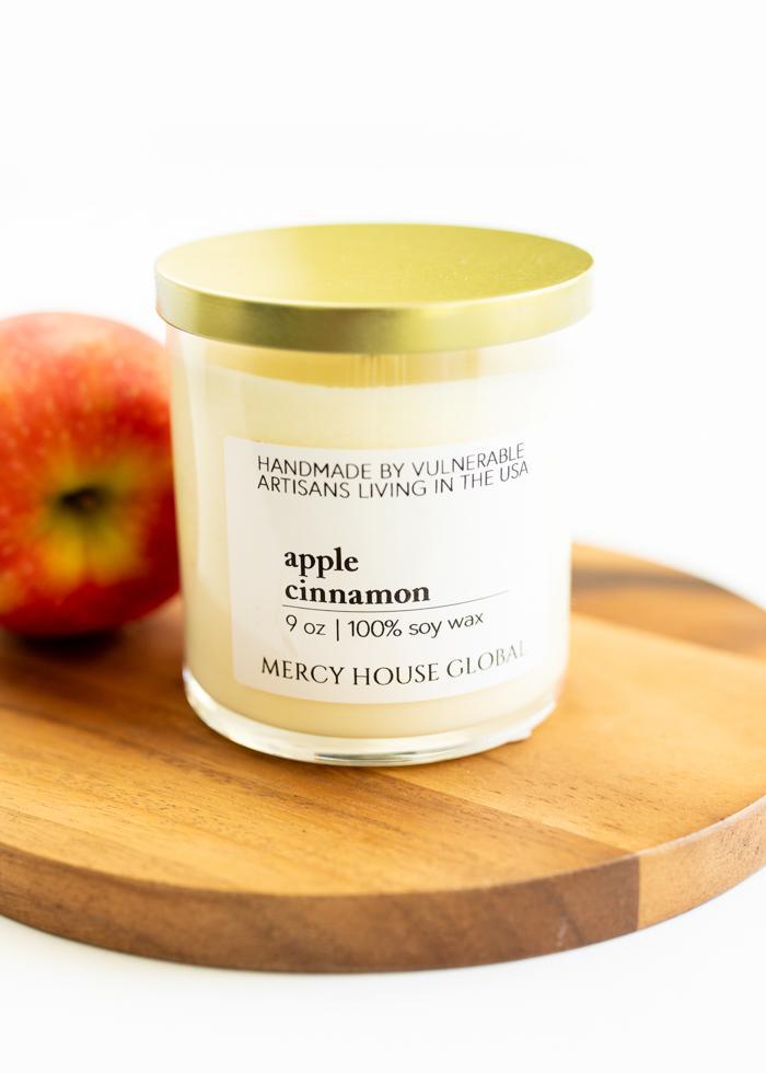 Apple Cinnamon Candle | 9 oz Glass Jar