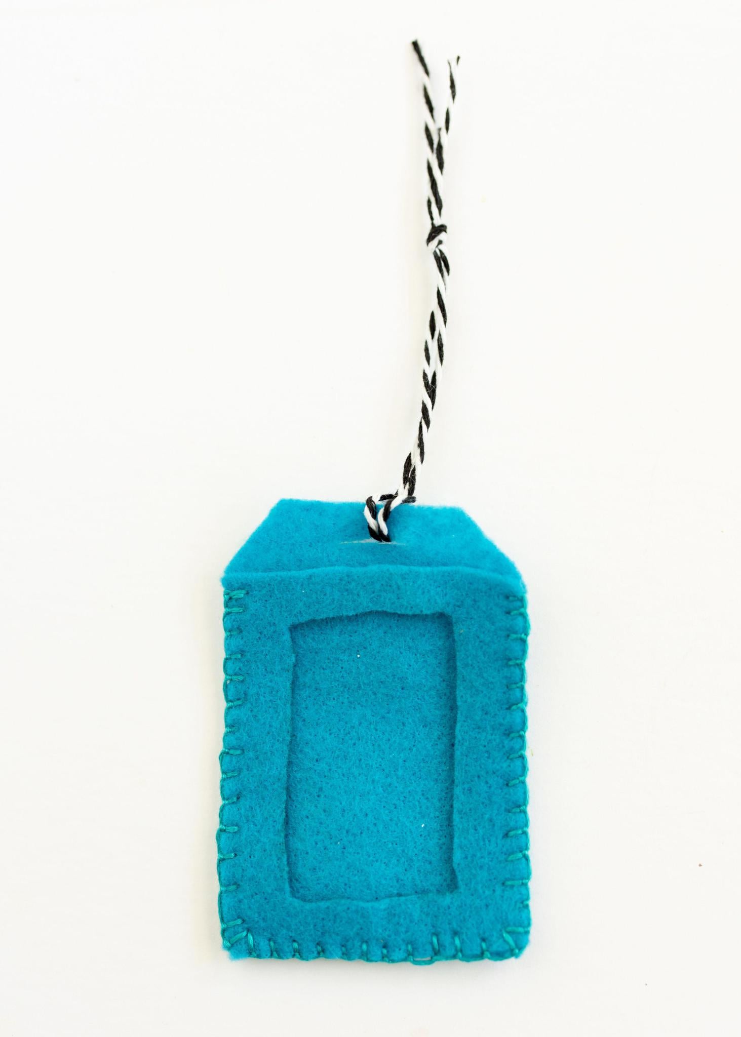 Blue Felt Gift Card Holder