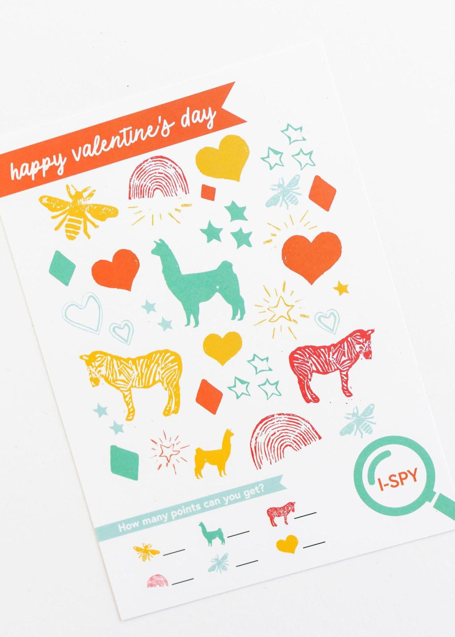 I Spy Valentine's Card | Set of 25