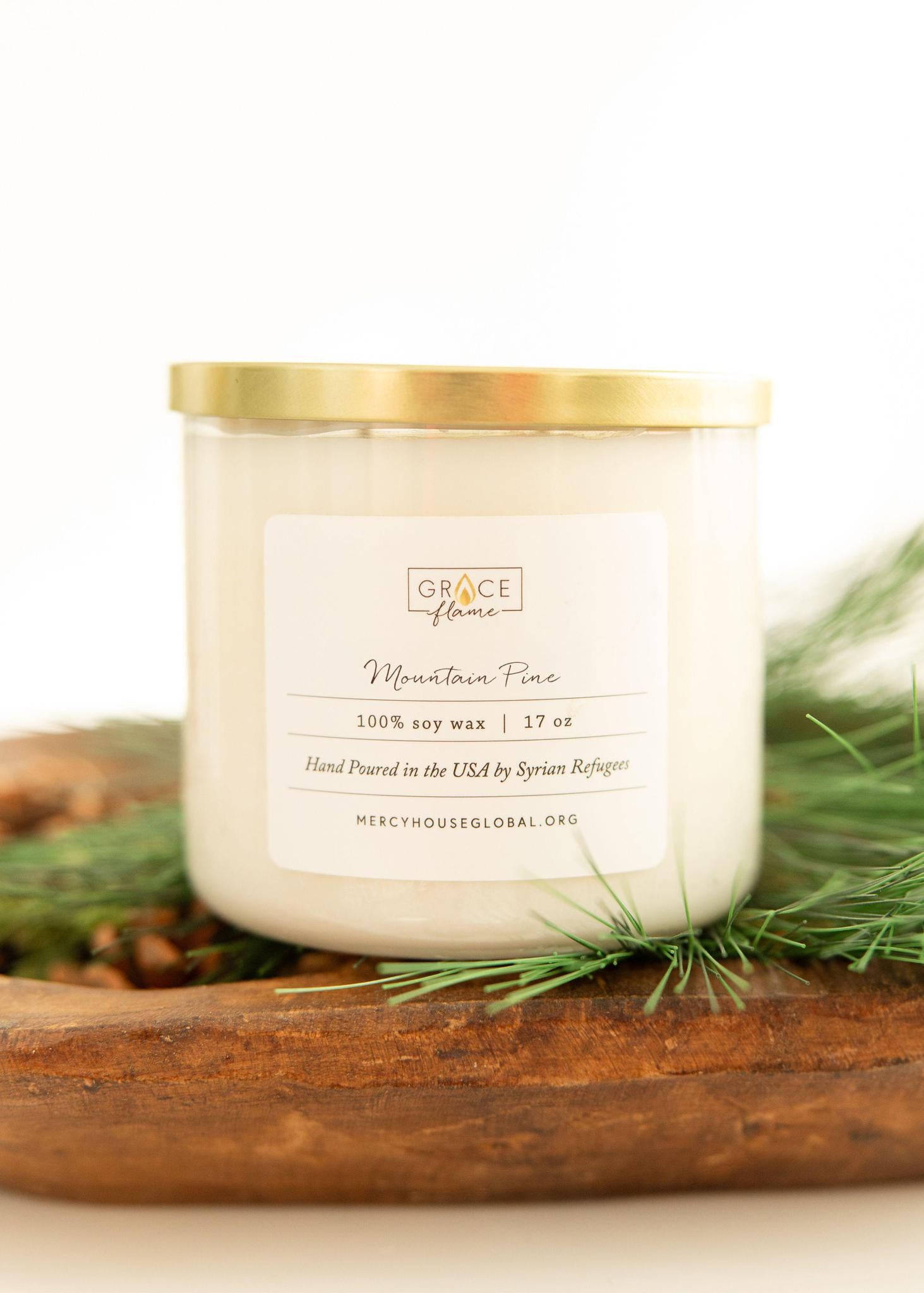 Mountain Pine Candle | 17 oz. Grace Flame