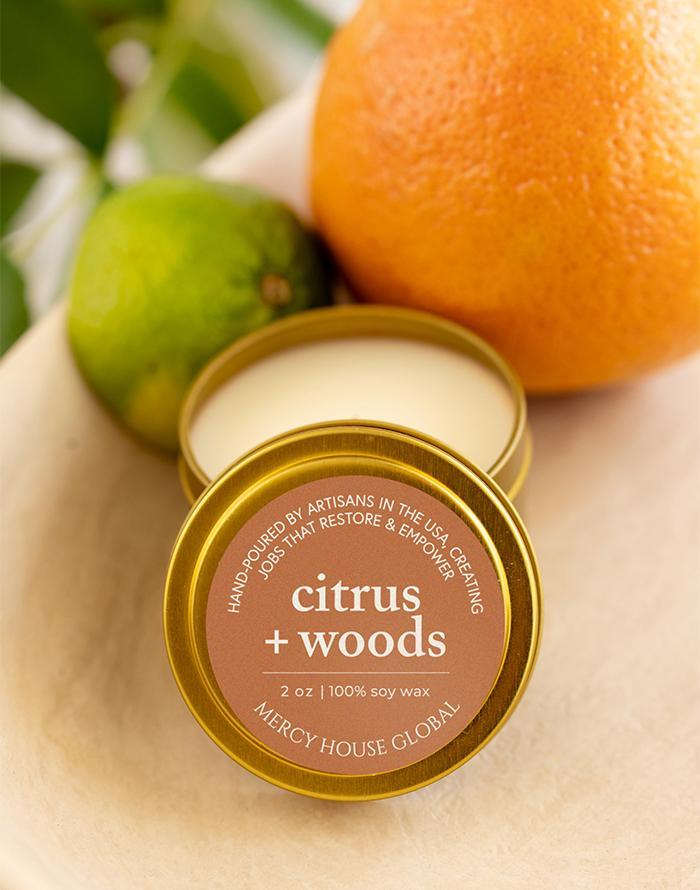 Citrus + Woods | 2 oz candle
