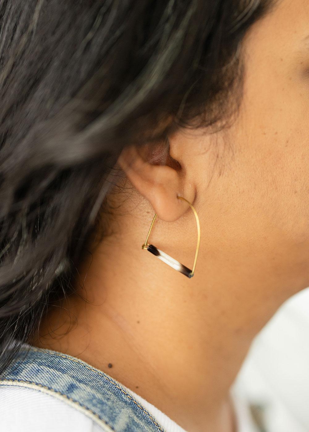 Arch Horn Earrings