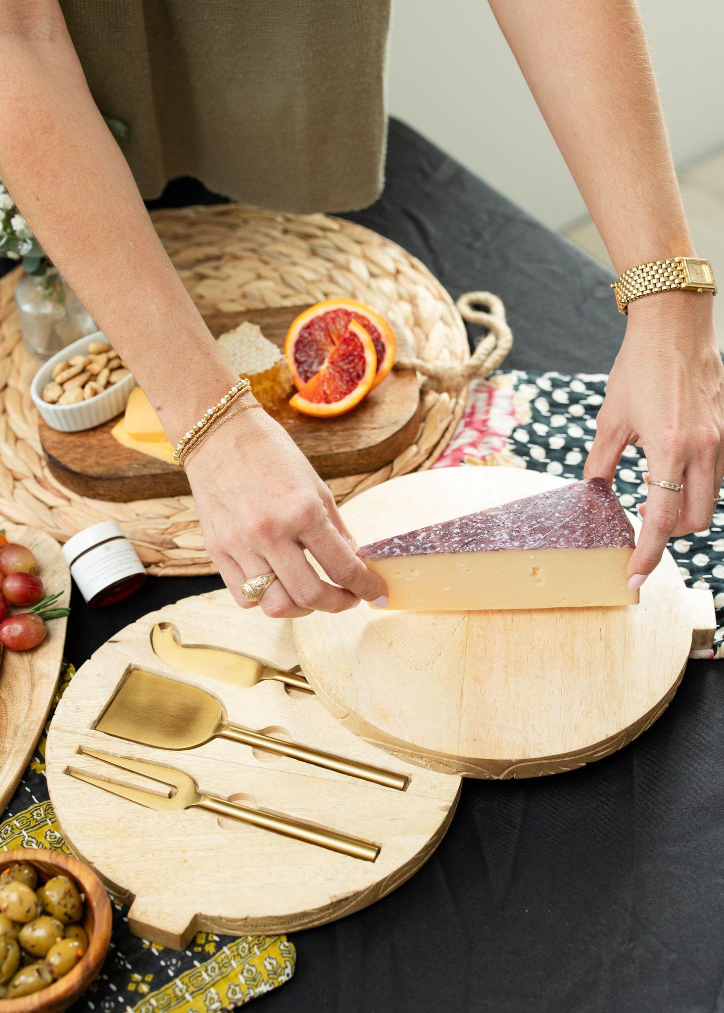 Charcuterie Board with Nestled Utensils