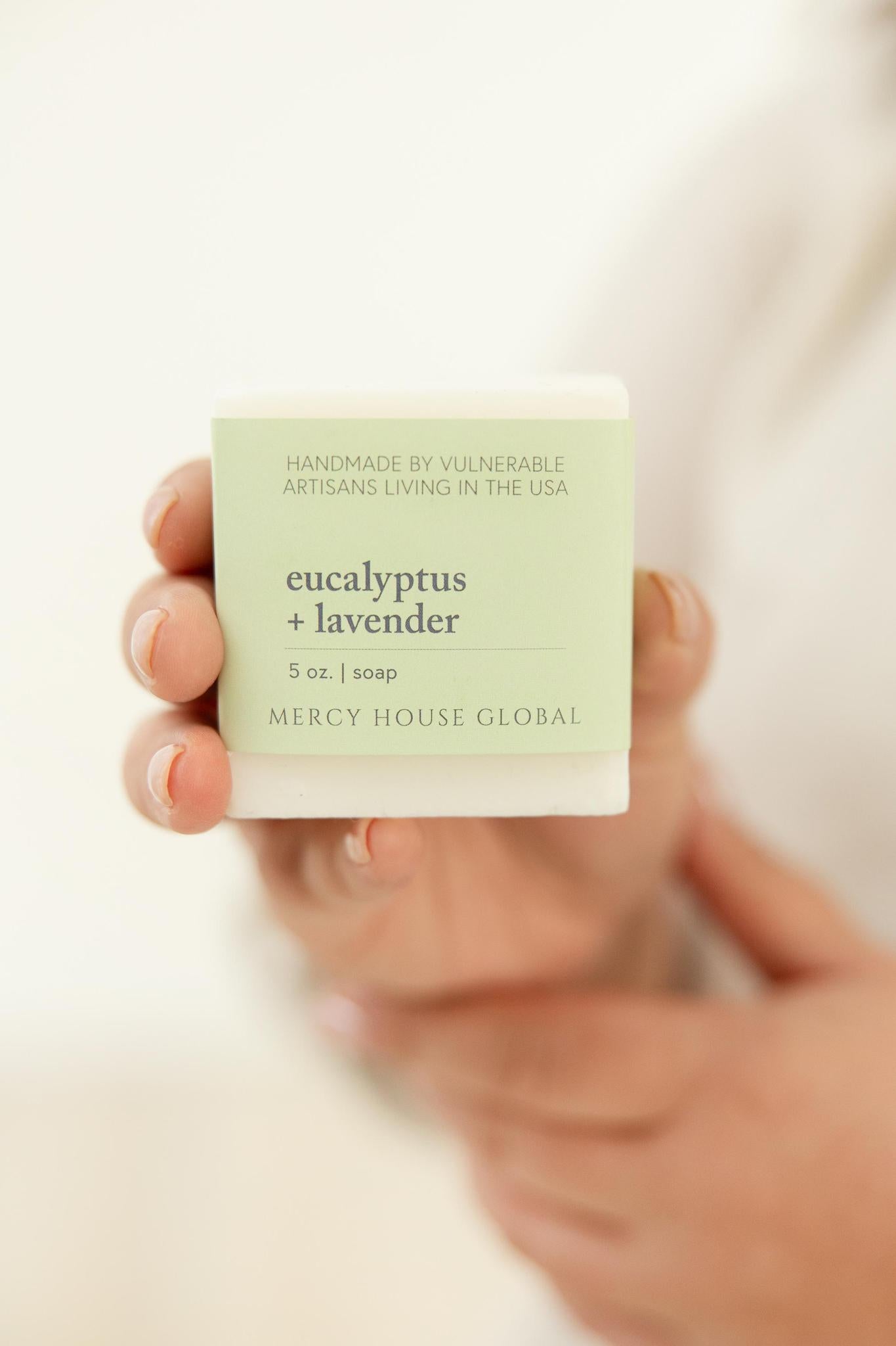 Eucalyptus + Lavender Soap | 5 oz. + FREE Wooden Soap Saver