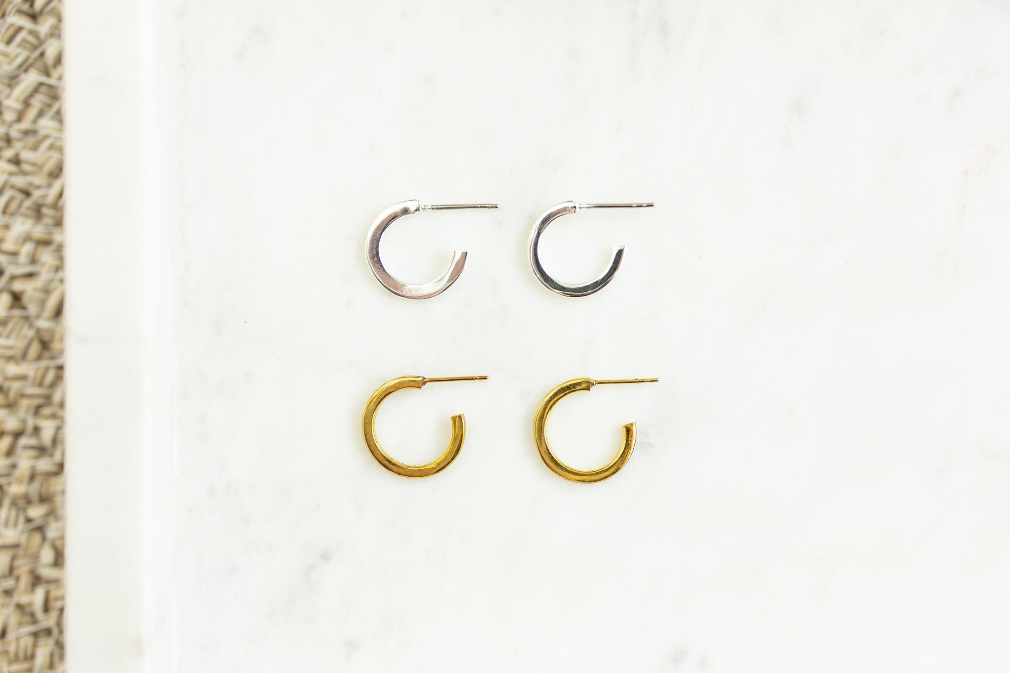 Small Hoops | Silver or Gold