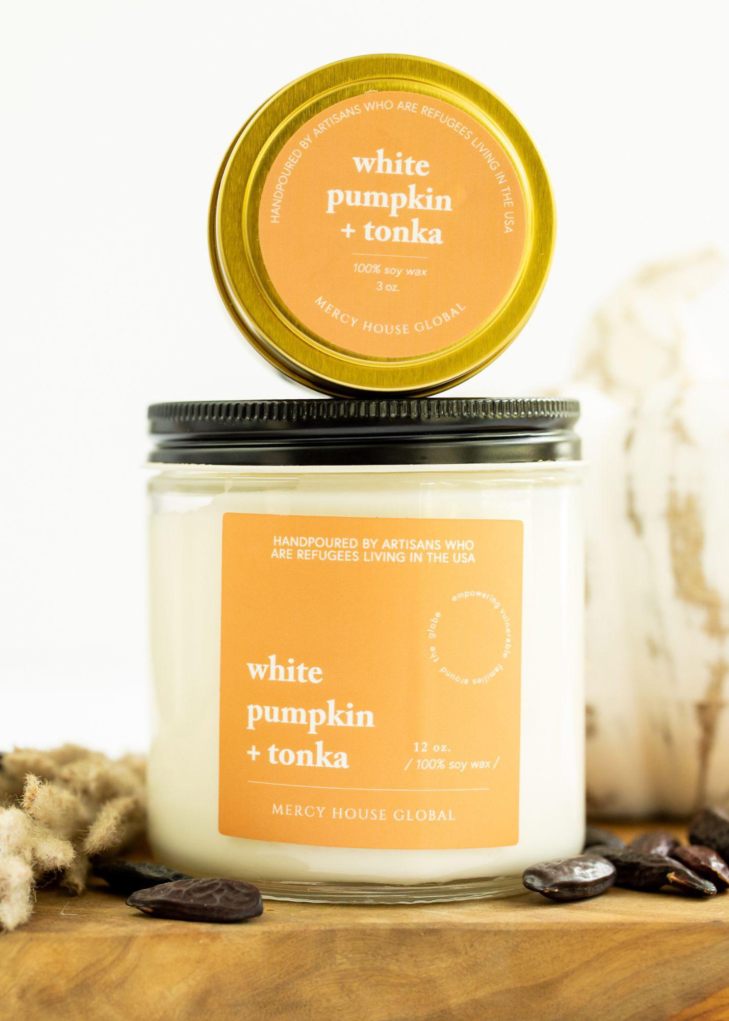 White Pumpkin + Tonka Candle | 3 oz. Tin