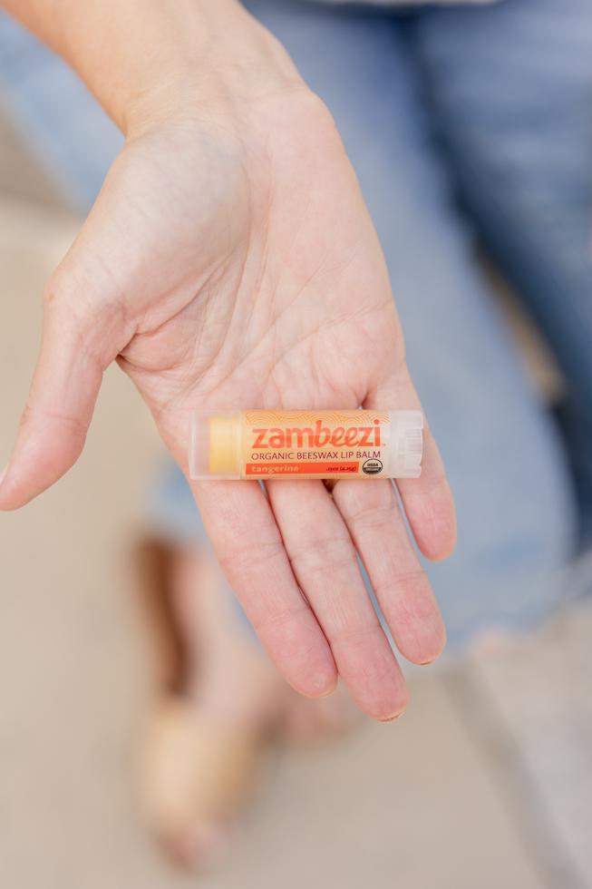 Tangerine Organic Beeswax Lip Balm