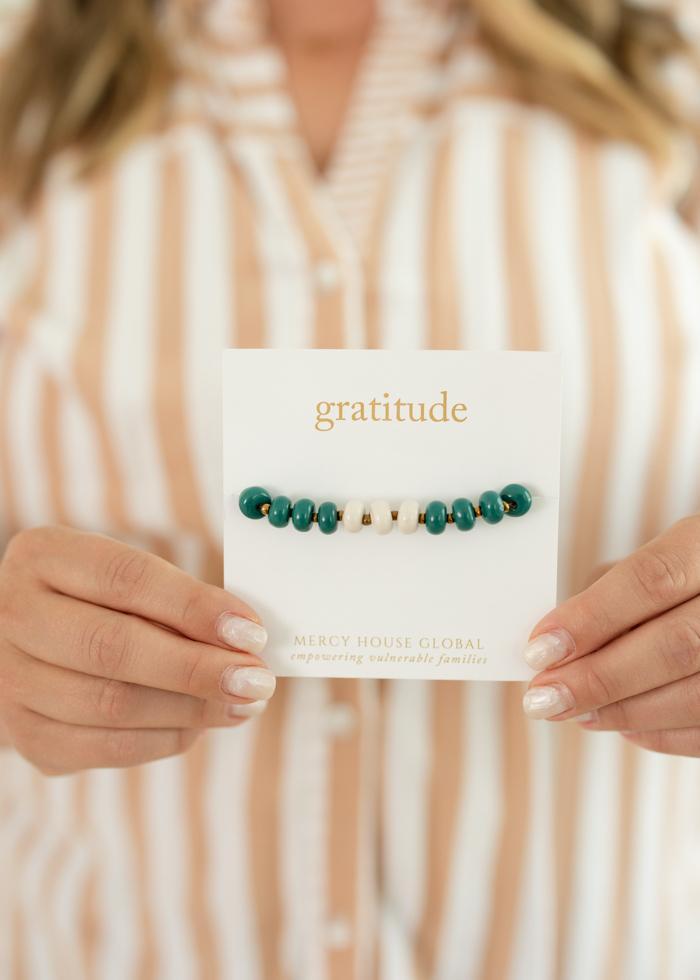 Miujiza Ceramic Beaded Bracelet | Gratitude