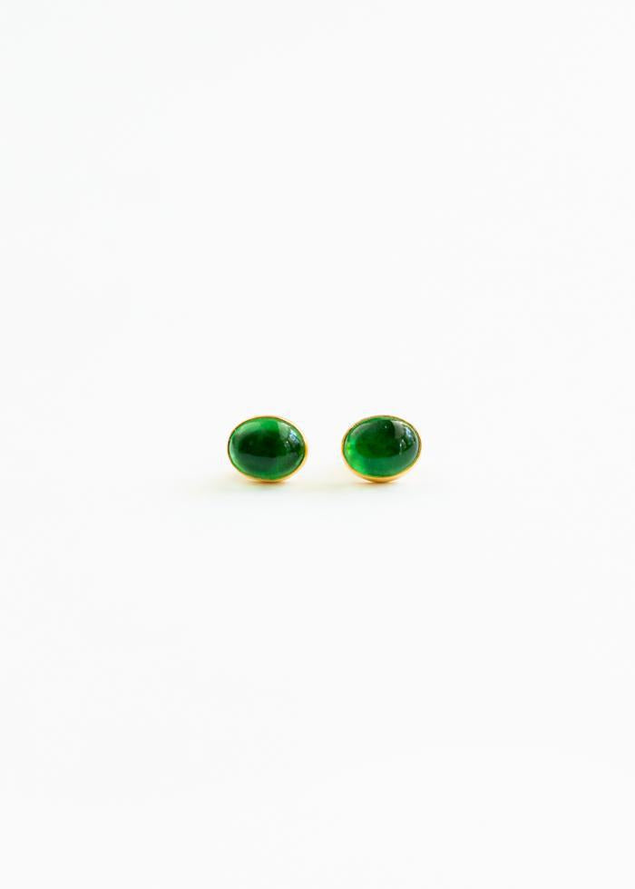 Emerald Glass Studs