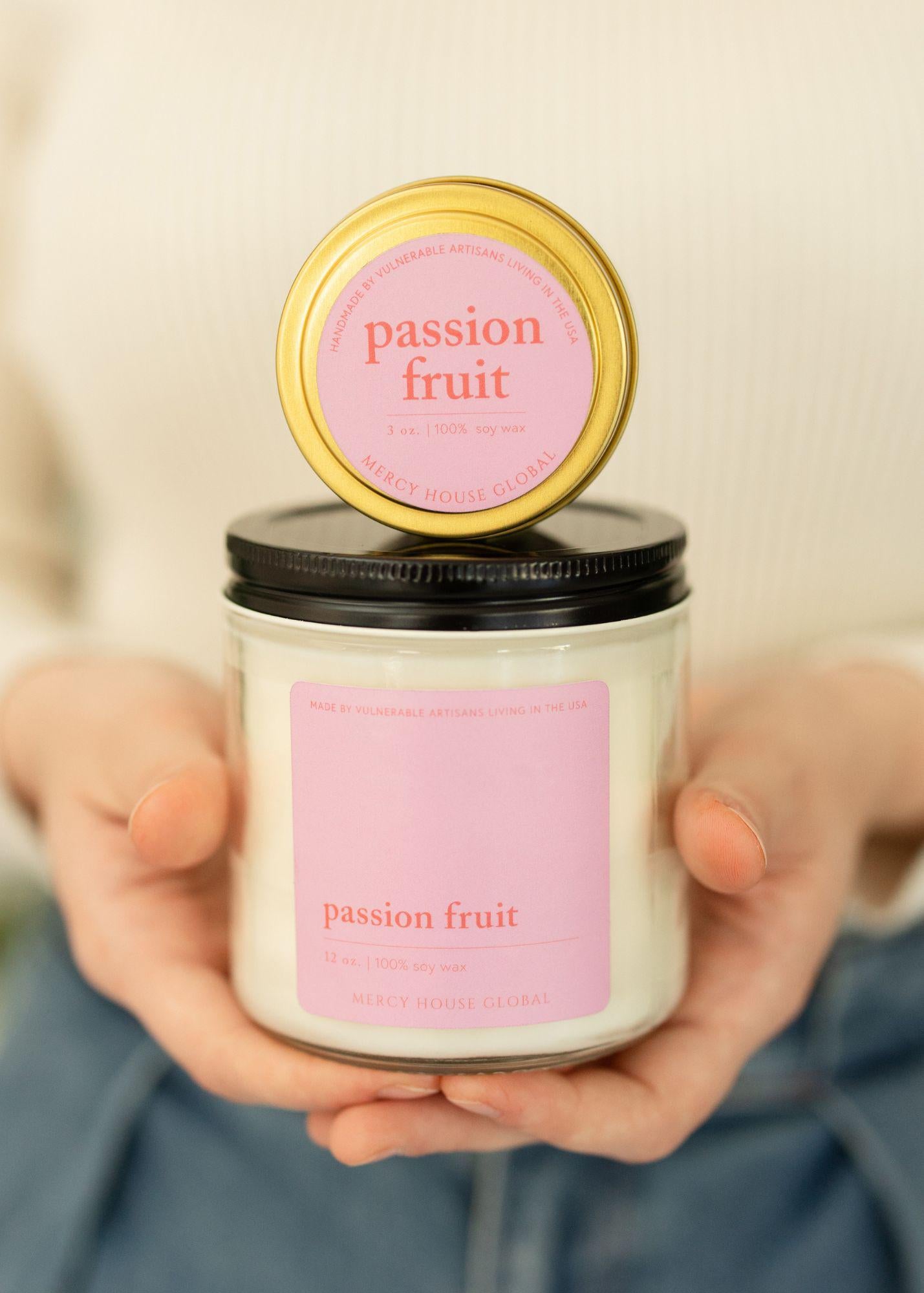 Passion Fruit Candle  | 12 oz Glass Jar