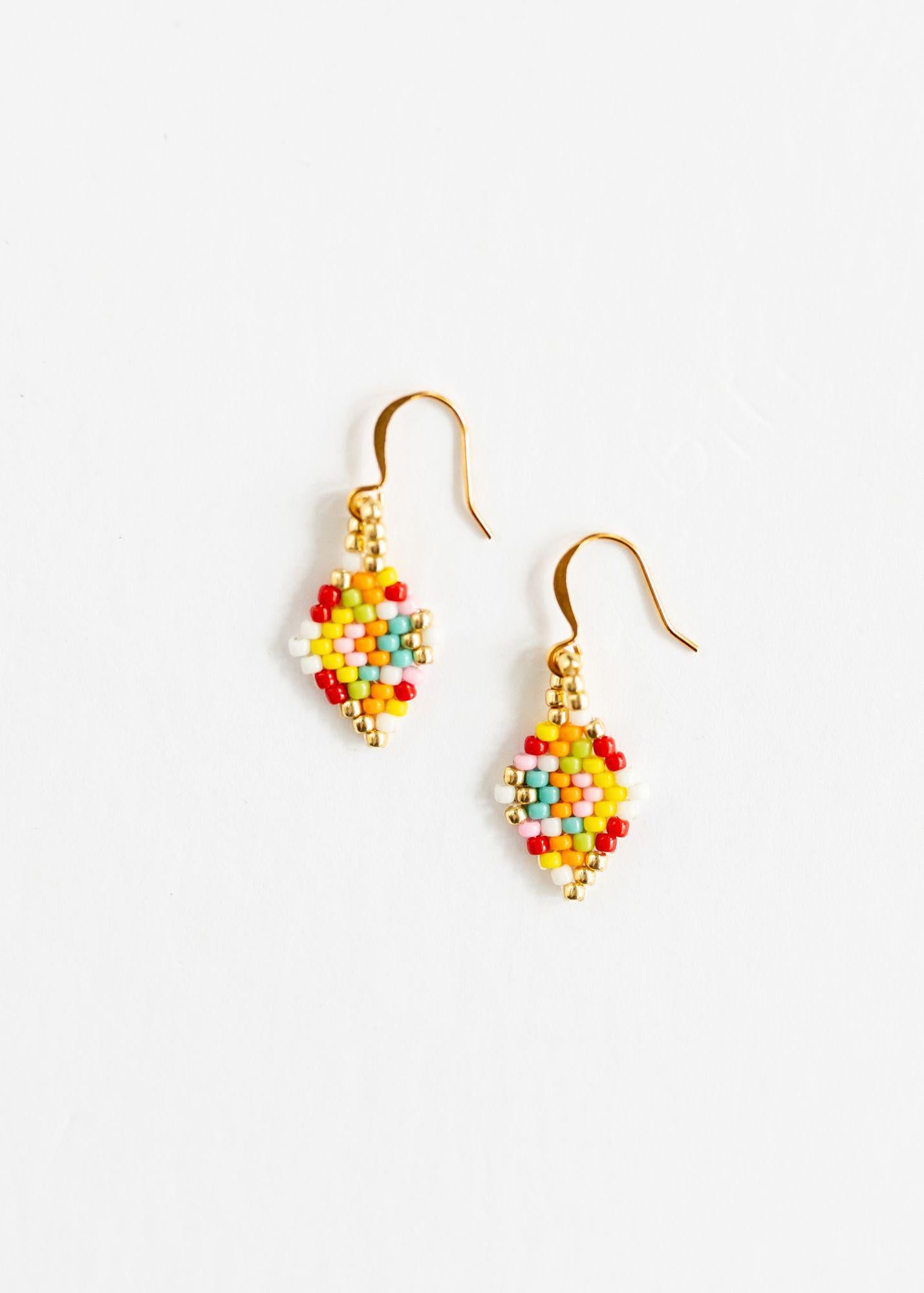 Confetti Diamond Beaded Earrings