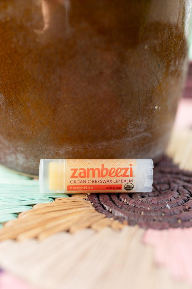 Tangerine Organic Beeswax Lip Balm