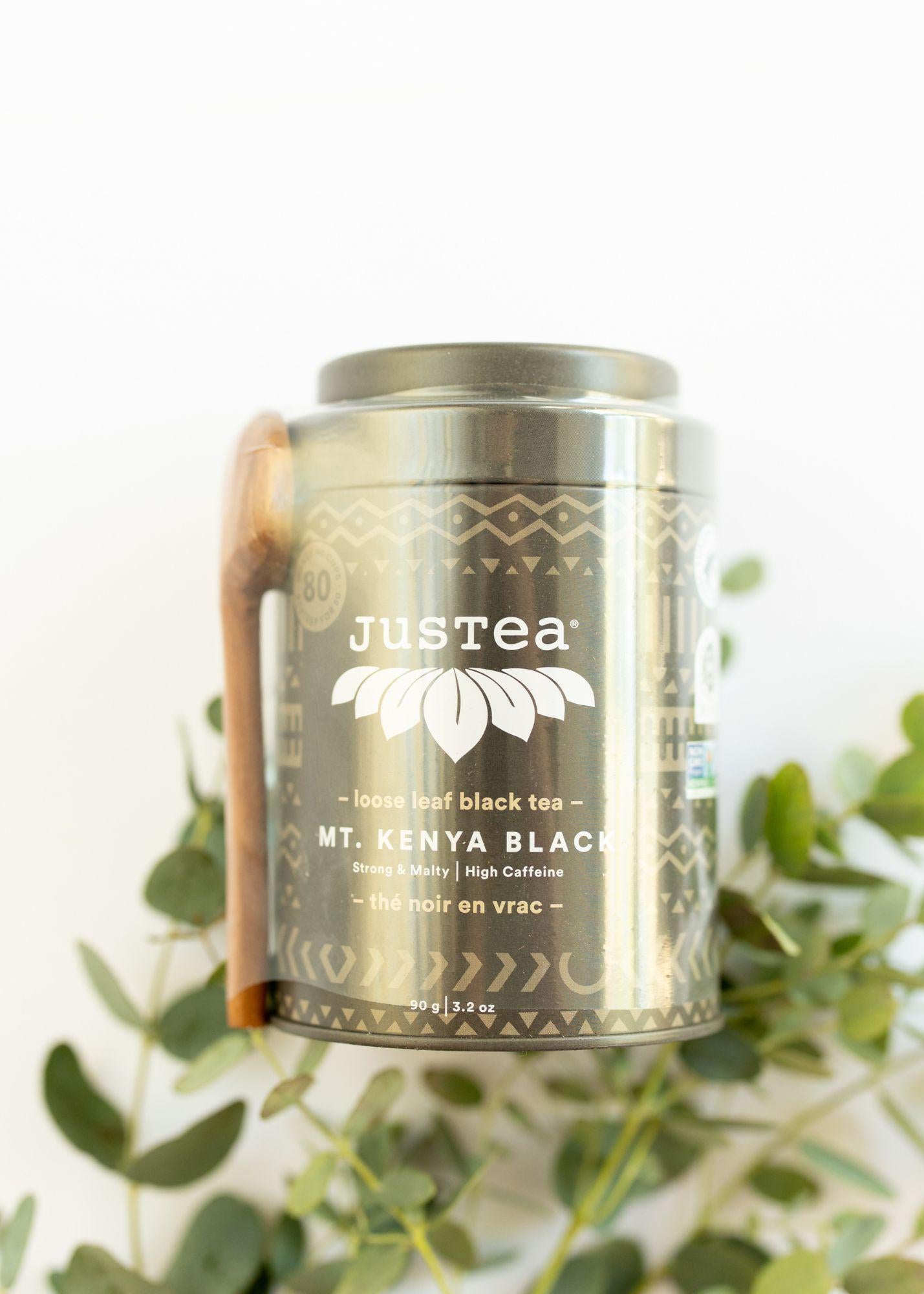 Mt. Kenya Black Loose Tea Tin + Spoon