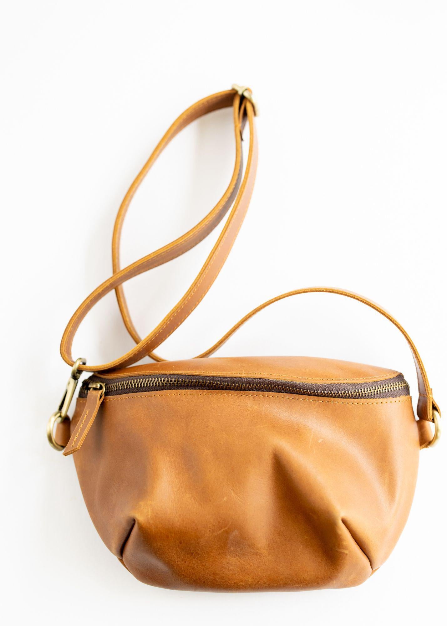 Brown Leather Crossbody Bag