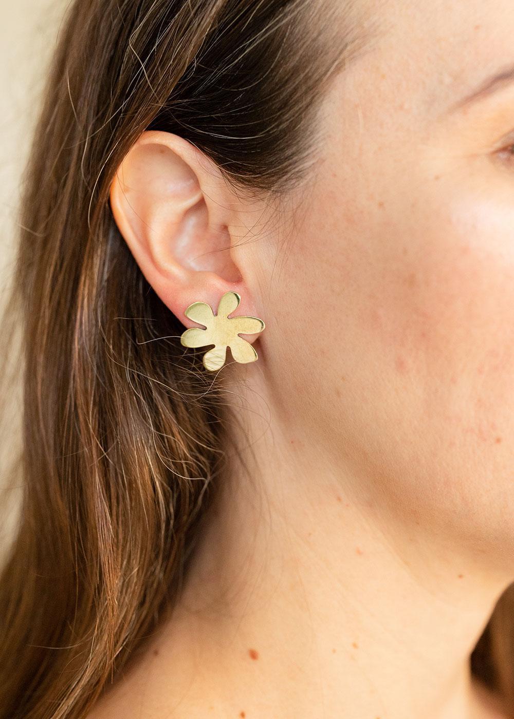 Flower Statement Studs