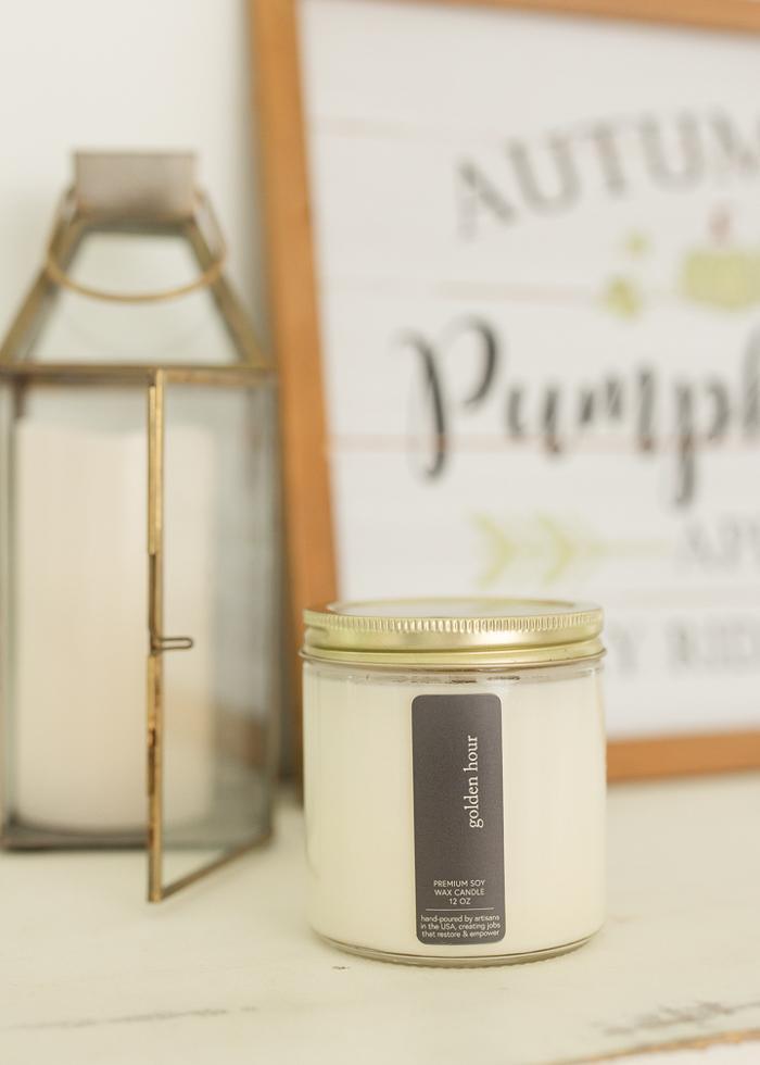 Golden Hour Candle | 12 oz Glass Jar - Mercy House Global
