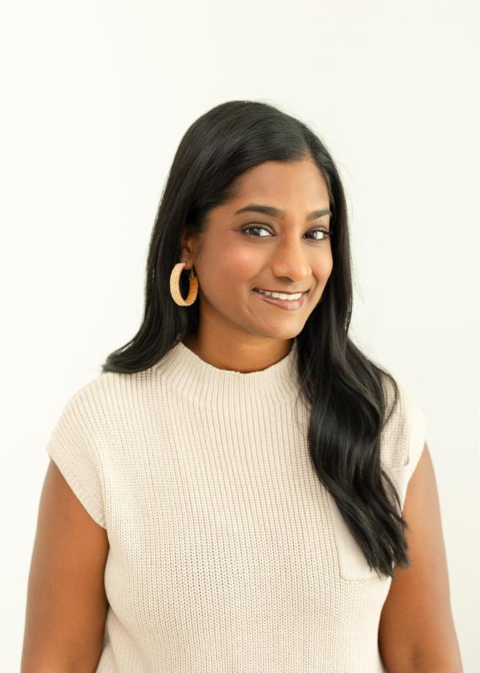 Natural Bead Hoop Earrings