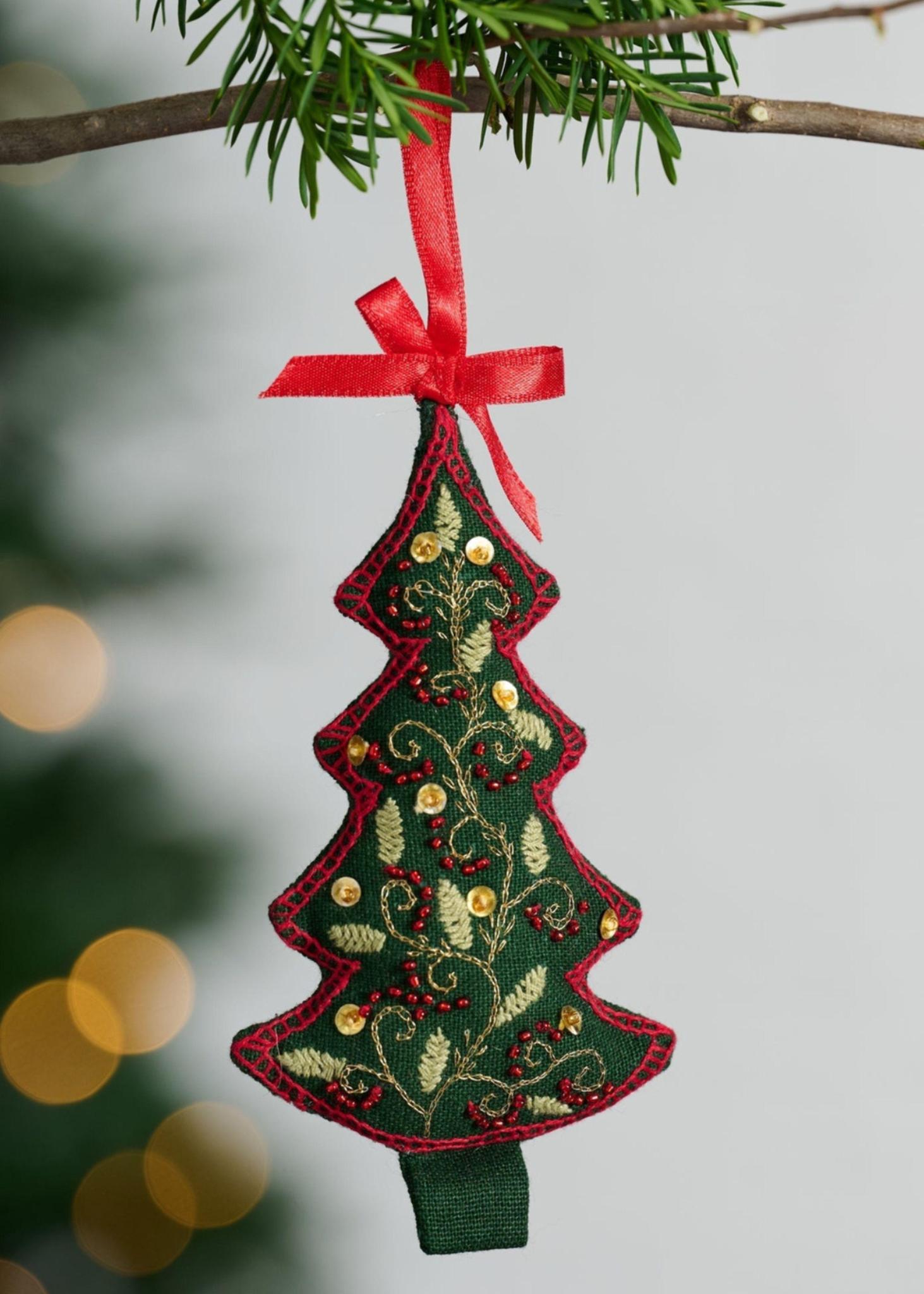 Adorned Christmas Tree Ornament