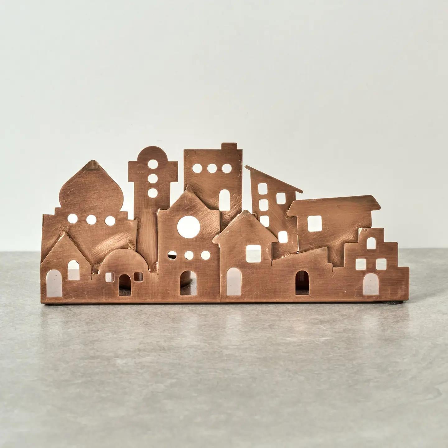 Village Lights Iron Candleholder