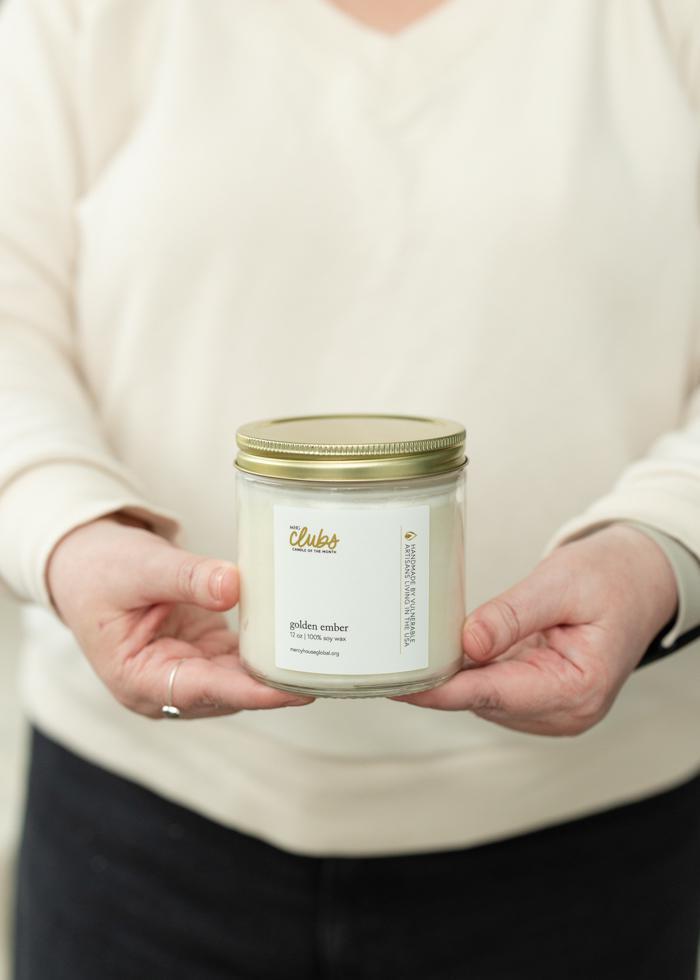 Golden Ember 12 oz Candle - Mercy House Global