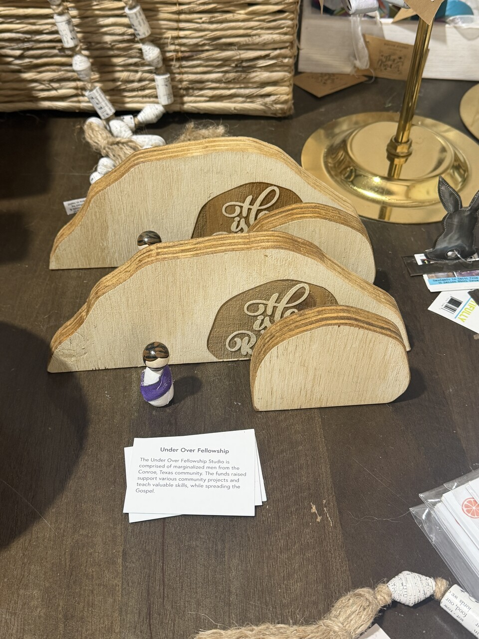 He is Risen Easter Creche Set - Mercy House Global