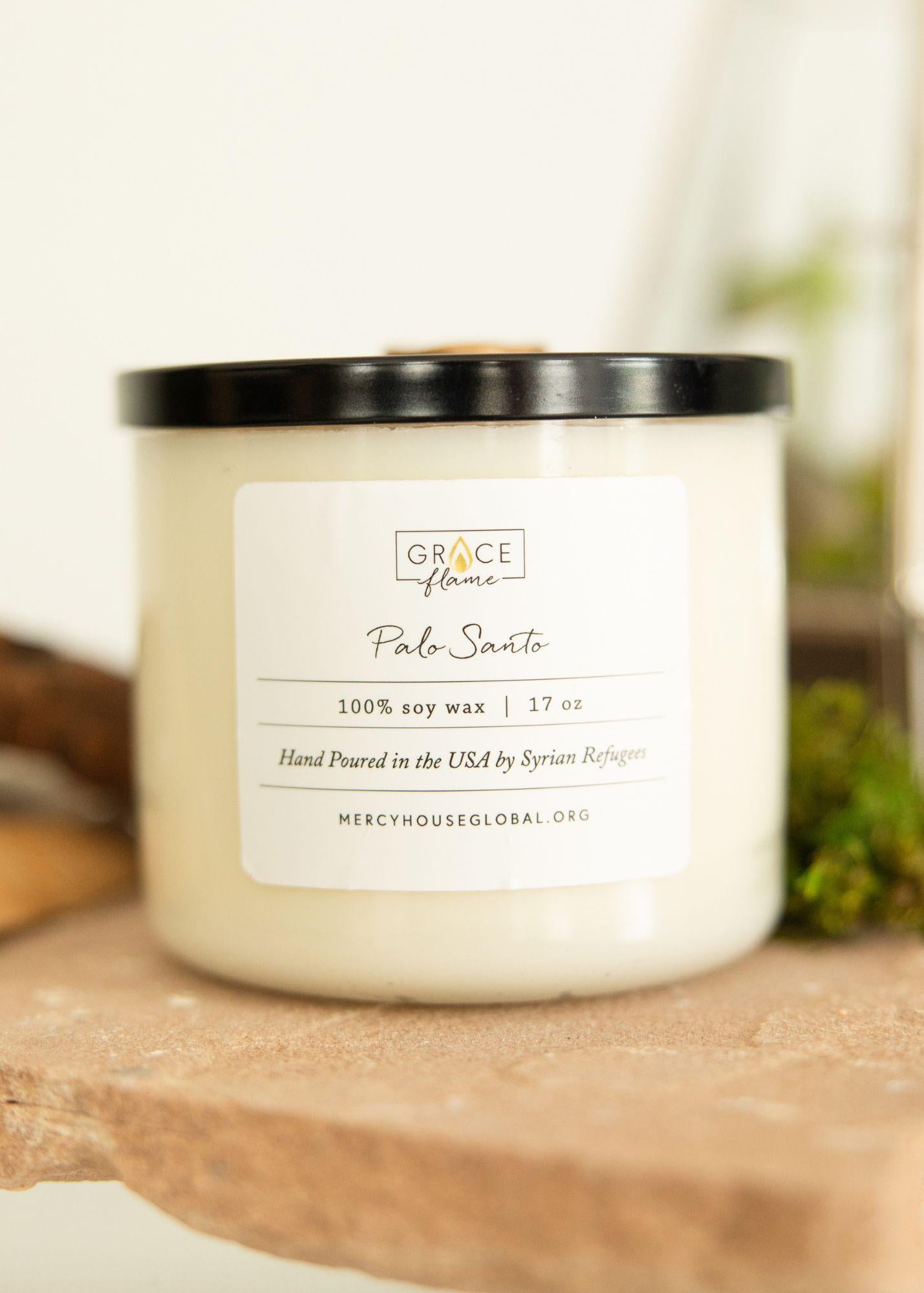 Palo Santo Candle | 17 oz. Grace Flame