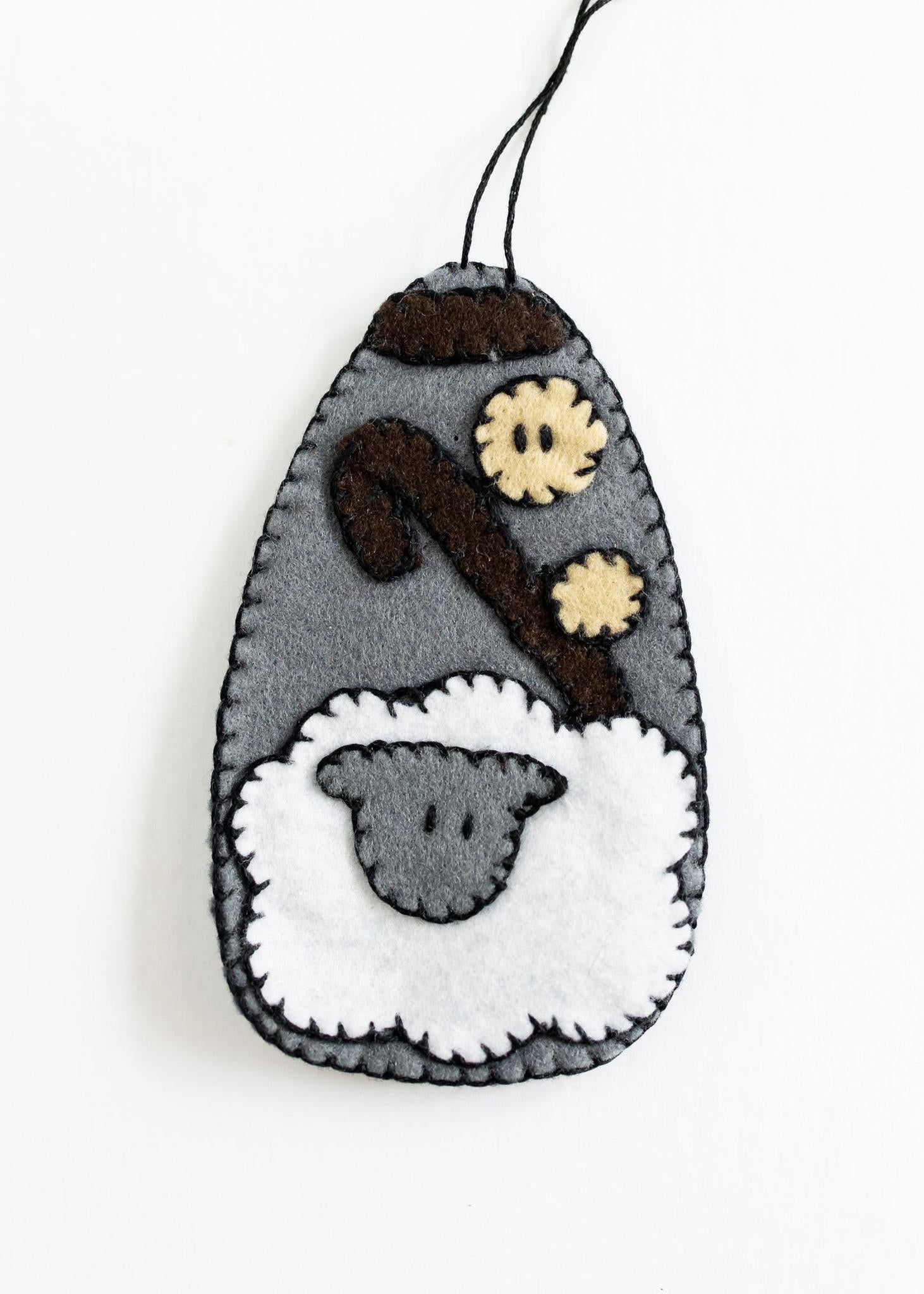 Felt Nativity Ornaments | Set of 2