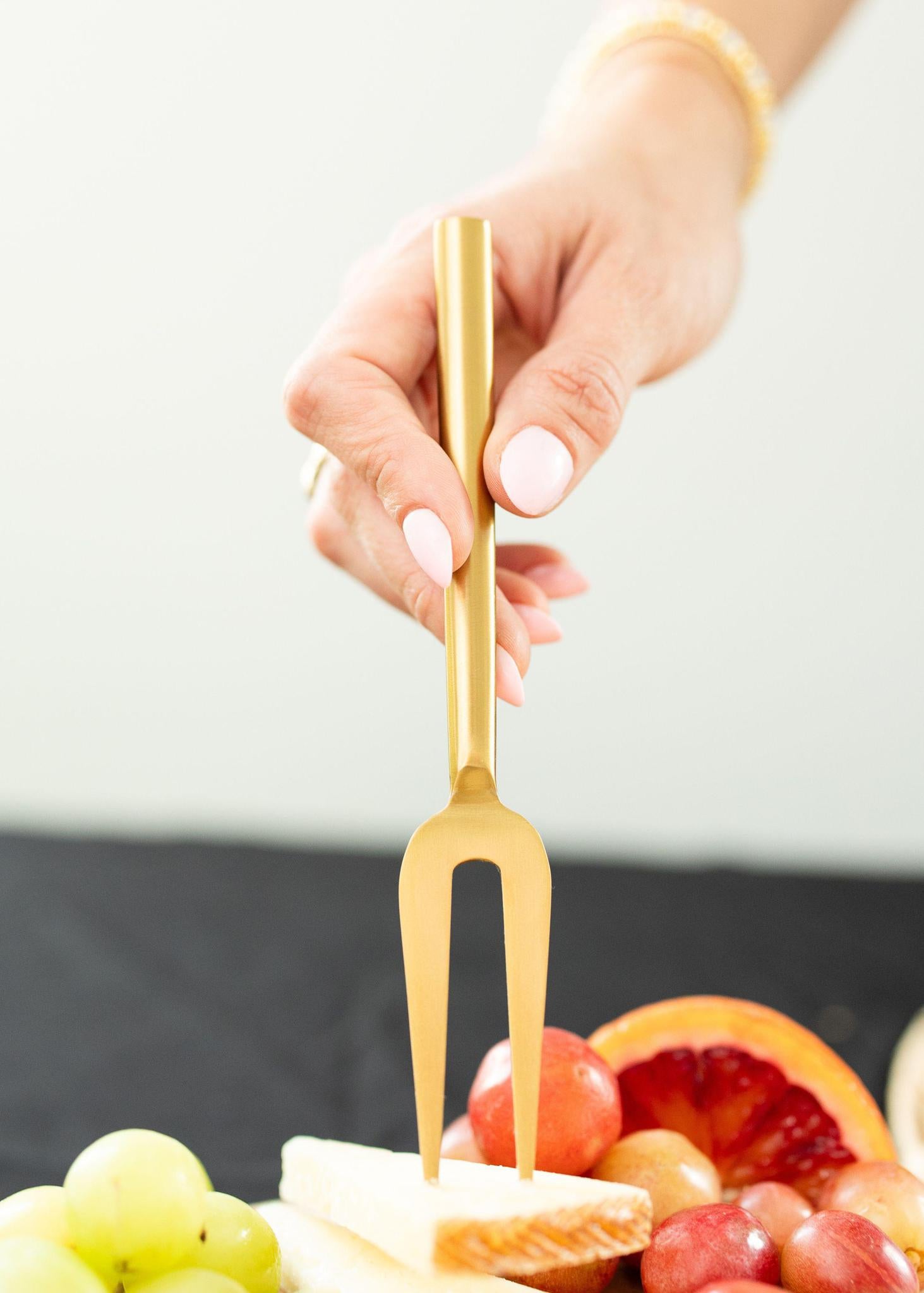 Charcuterie Board with Nestled Utensils