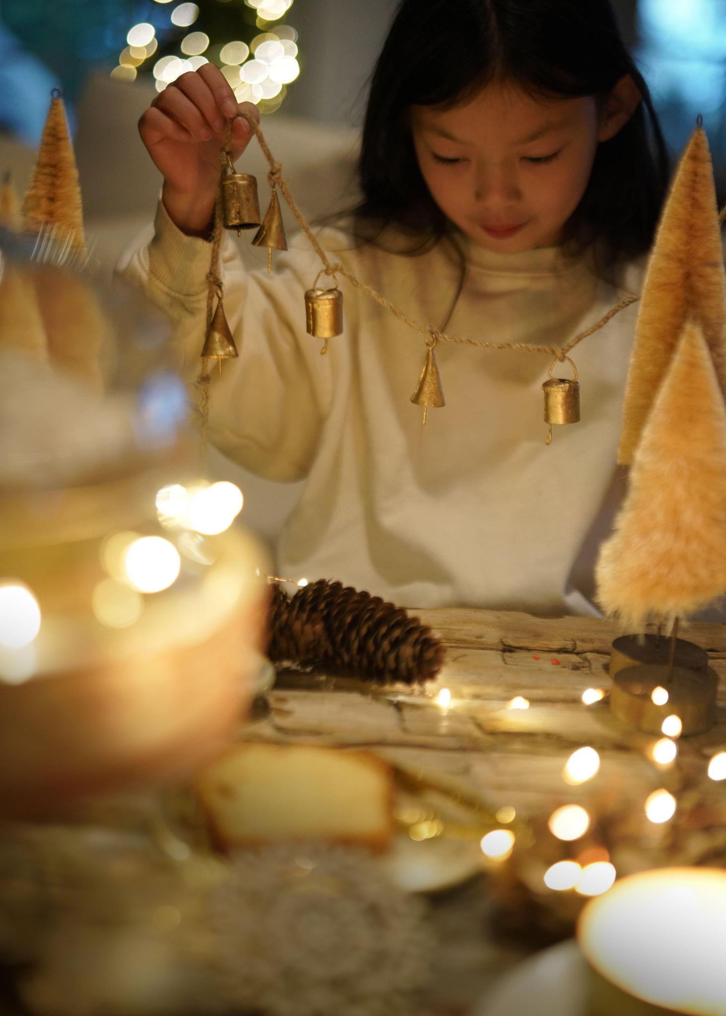 Brass Bell Garland