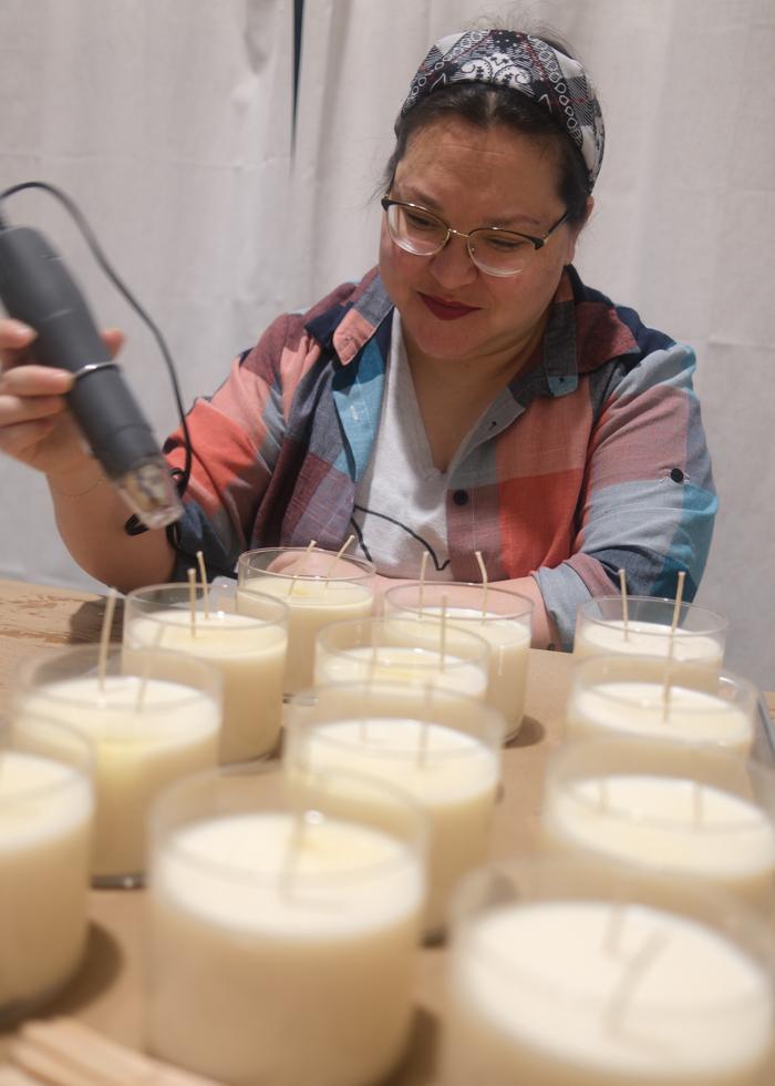 Sweet Amber + Coconut Candle | 13 oz Hexagon Glass - Mercy House Global